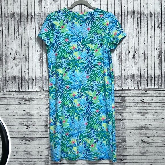 Lilly Pulitzer Etta V-Neck Short Sleeve Dress Via Parigi - Picture 2 of 9